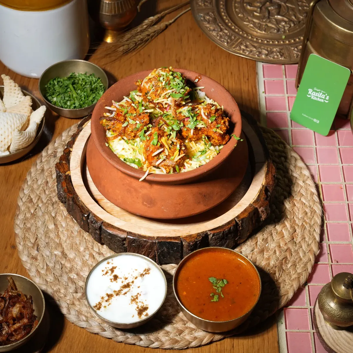 Chicken tikka biryani served late night at Rasila’s Kitchen, Bodakdev, Ahmedabad
